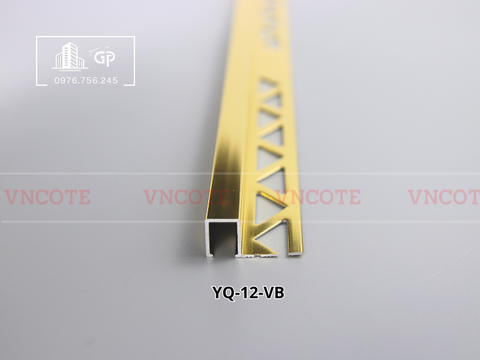 Nẹp nhôm bo góc ốp lát 12mm YQ-12-VB