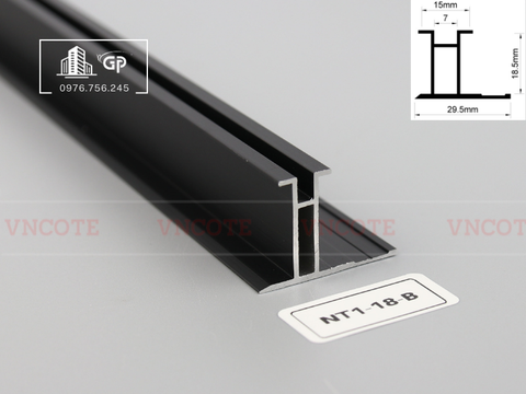 Nẹp nhôm nối tấm NT1-18-B
