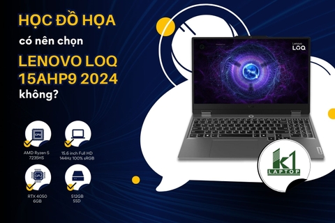 Học đồ họa có nên chọn Lenovo LOQ 15AHP9 2024 không?