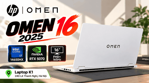 Review đánh giá HP OMEN 16 2025 Trắng: Core i7-14650HX, RTX 5070