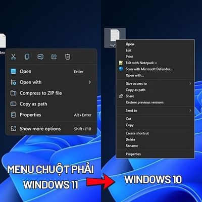 Cách đổi menu chuột phải Windows 11 giống với Windows 10