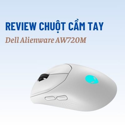 Đánh giá review chuột không dây gaming Dell Alienware AW720M White