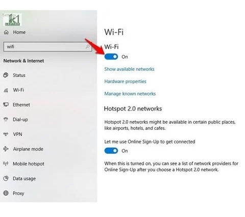 Nguyên Nhân Và 5+ Cách Sửa Lỗi Laptop Không Bắt Được Wifi Từ Điện Thoại