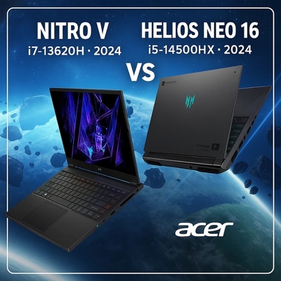 So sánh Acer Nitro V i7 13620H 2024 và Acer Helios Neo 16 2024 i5 14500HX