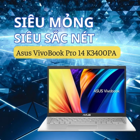 Đánh giá review laptop Asus VivoBook Pro 14 K3400PA - Core i5 11300H RAM 16GB SSD 512GB 14 inch 2.8K OLED