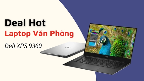 Đánh giá review laptop cũ Dell XPS 9360 - Intel Core i7 7500U