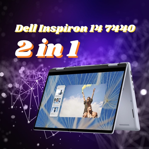 Đánh giá review laptop Dell Inspiron 14 7440 2 in 1 - Intel Core 5 120U RAM 8GB SSD 512GB 14 inch FHD+ 60Hz