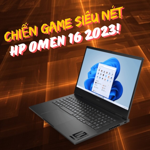 Đánh giá review laptop gaming HP OMEN 16 xf0052ax 2023 - AMD Ryzen 7 7840HS RTX4060 16inch 2K 240Hz 100% sRGB