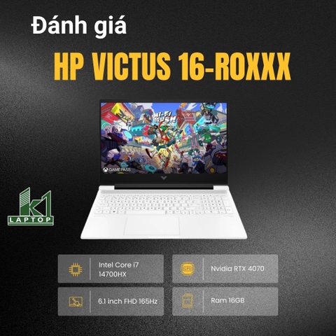 Đánh giá review HP Victus 16-r0xxx – Core i7-14700HX và RTX 4070 có mạnh không?