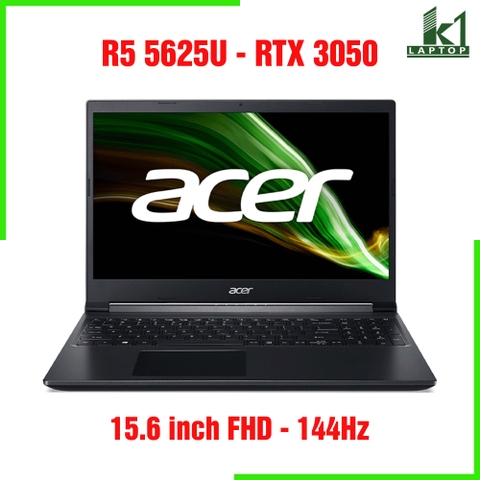 Laptop Gaming Acer Aspire 7 A715 - AMD Ryzen 5 5625U 8GB 512GB RTX3050 144Hz