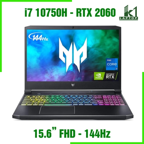 Laptop gaming Acer Predator Helios 300 PH315-53 2020 - Core i7 10750H RTX 2060 15.6 FHD 144Hz