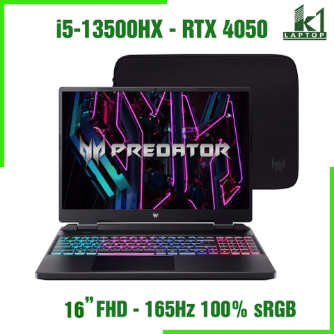 Acer Predator Helios Neo 16 PHN16 - Core i5 13500HX NVIDIA RTX 4050 16inch FHD+ 165Hz