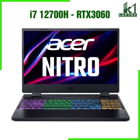 Laptop Gaming Acer Nitro 5 Tiger 2022 AN515 58 - Core i7 12700H RTX3060 15.6 inch FHD 144Hz