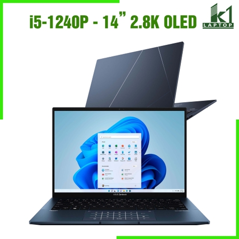 Laptop Asus Zenbook 14 Q409 ZA - Core i5 1240P 14inch 2.8K (2880 x 1800) OLED 16:10