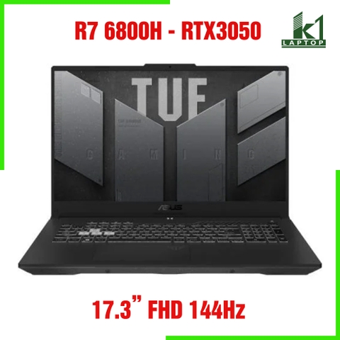 Laptop Gaming Asus TUF A17 FA707 - Ryzen 7 6800H RTX 3050 17.3 inch FHD 144Hz