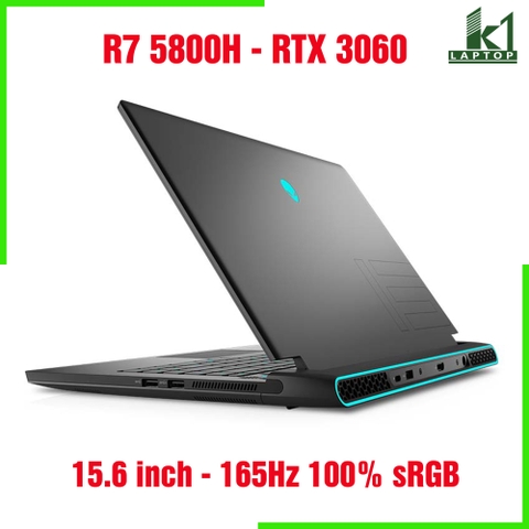 Laptop Gaming Dell Alienware M15 R5 - Ryzen 7 5800H RTX3060 15.6 inch FHD 165Hz 100% sRGB