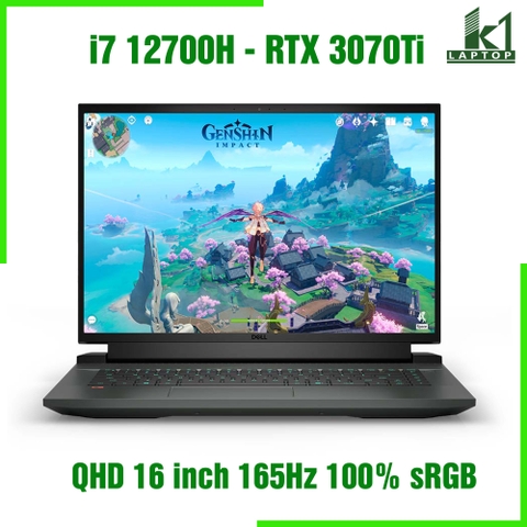 Laptop Gaming Dell G16 7620 - Core i7 12700H RTX 3070Ti QHD 16 inch 165Hz 100% sRGB