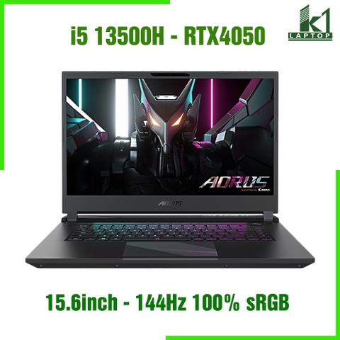 Laptop Gaming Gigabyte AORUS 15 BMF - Core i5 13500H RTX 4050 15.6 inch FHD 144Hz