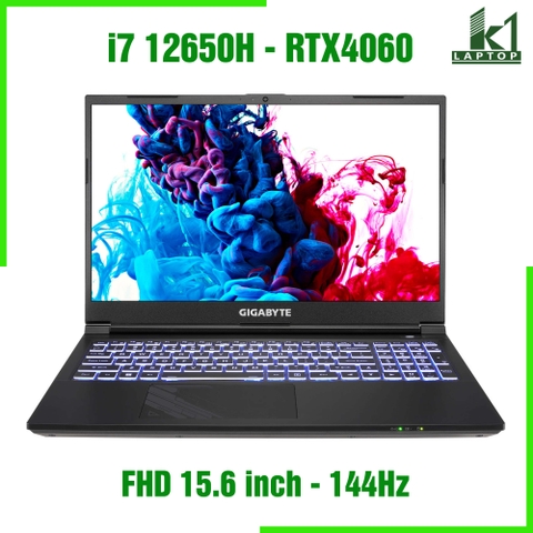 Laptop Gaming Gigabyte G5 KF5 - Core i7 12650H RAM 16GB SSD 512GB RTX4060 FHD 144Hz