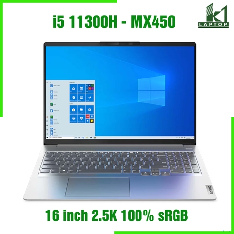 Lenovo IdeaPad 5 Pro 16IHU6 - Core i5 11300H MX450M 16 inch 2.5K 100% sRGB