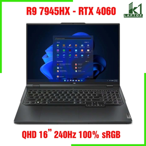 Laptop Gaming Lenovo Legion Pro 5 2023 (R9000P) - Ryzen 9 7945HX RTX 4060 16inch 240Hz 100% sRGB