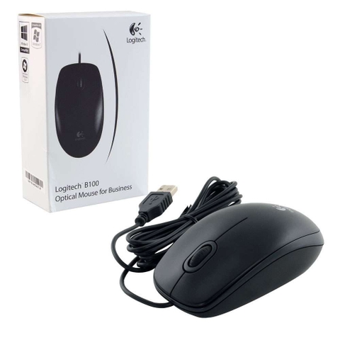 Chuột quang có dây Logitech B100 Chính hãng