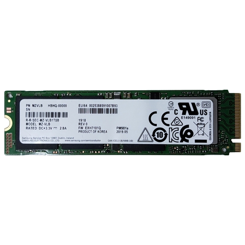 Ổ cứng SSD M2-PCIe 1TB Samsung PM981a NVMe 2280