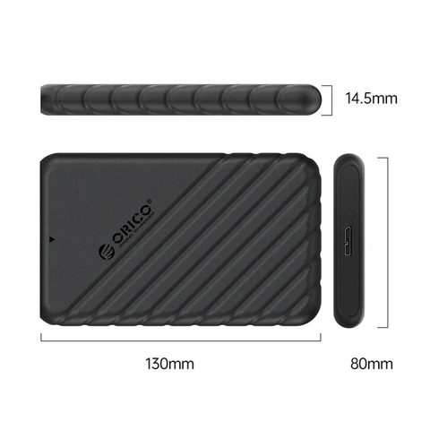 Hộp đựng ổ cứng 2.5 inch SSD/HDD Orico 25PW1-U3-BK