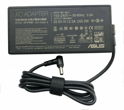 Sạc Asus 240W Chữ nhật Chân kim thường, Asus Charger ADP-240