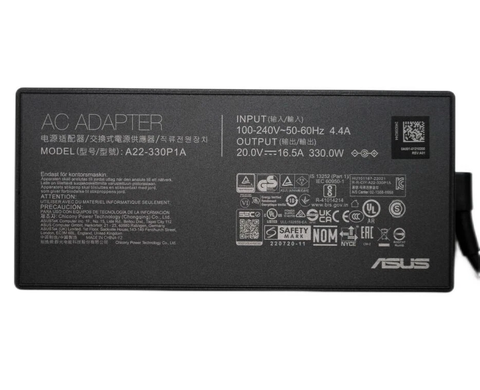 Sạc Asus 330W Chữ nhật Chân kim thường, sạc Asus Scar G834