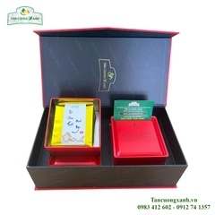 Trà Shan Tuyết Bạch Ngọc 200gram - Hộp Long Phượng