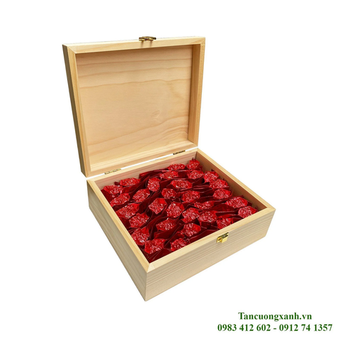 Trà Tân Cương TCX30-300 gram Hộp Gỗ Thông
