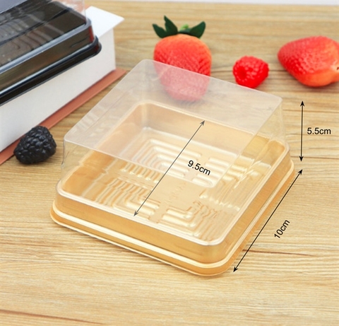 Hộp nhựa vuông JLH10-10 (Đựng bánh 200-250gr)
