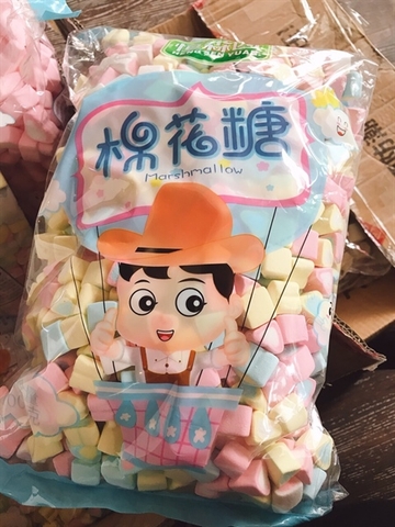 Kẹo Marshmallow màu - Tim nhỏ nhiều màu