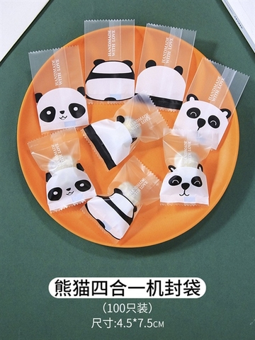 TK03 Túi kẹo gấu trúc (tập 100c) - 4,5x7,5cm