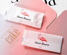 Túi kẹo mẫu 3 hồng hạc SWEETDESSERT 9.5*4 cm
