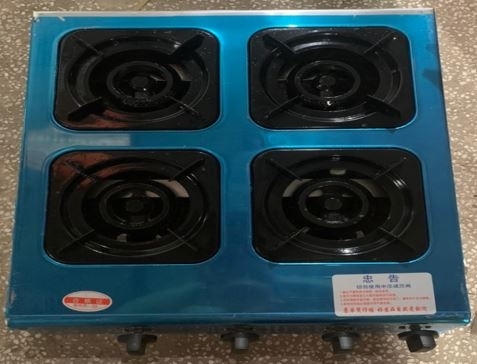 Bếp gas nấu mì cay, cơm niêu 4 họng vuông