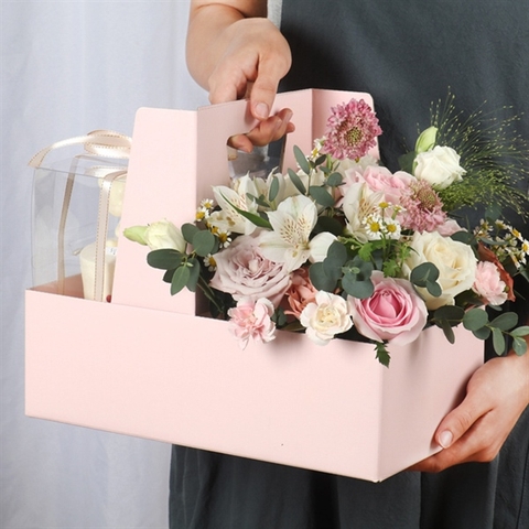 Hộp giấy xách tay 2 ngăn size 10.5x33x16.5cm
