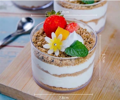 Cốc nhựa tròn (8,2x5,7x 7,8cm) (thùng 500c)