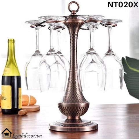 Giá Treo Ly Rượu Vang LynhDecor Màu Đồng Loại 6 Ly NT020X