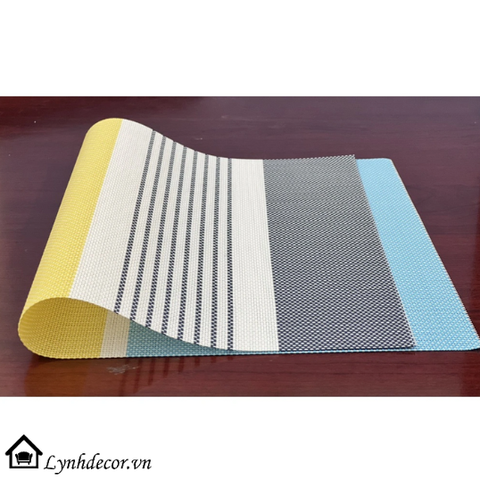 Tấm lót bàn ăn, miếng lót bàn ăn CN2: chữ nhật, tinh tế, sang trọng, đa năng sử dụng, chất liệu PPC cao cấp, dễ vệ sinh.