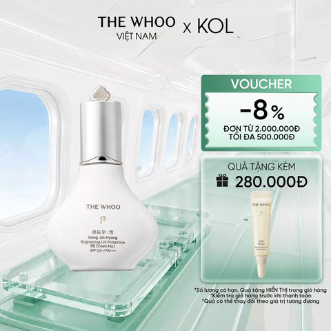 [KOL x The Whoo] Kem nền trang điểm chống nắng Gongjinhyang Seol Radiant White Sun BB SPF45/PA+++