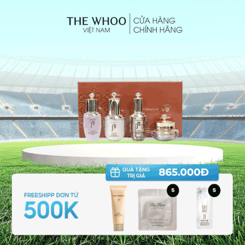 Bộ dưỡng trắng và ngừa lão hóa Whoo Cheongidan Illuminating Refining Essence set 4pcs