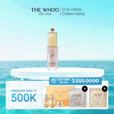 Kem Lót Trang Điểm Whoo Cheongidan Double Radiant Base Pink
