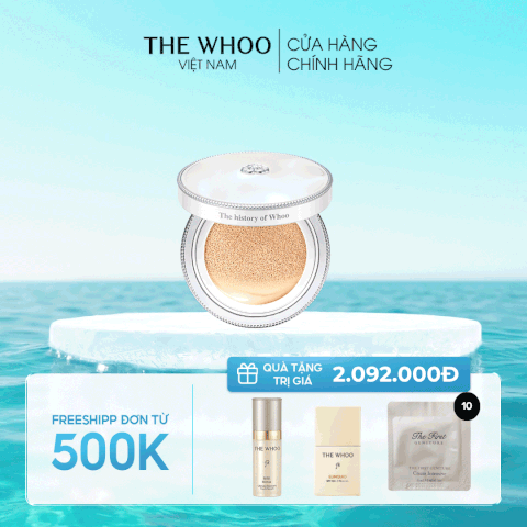 Cushion trang điểm dưỡng trắng Gongjinhyang Seol Radiant White Moisture Cushion Foundation SPF50+,PA+++