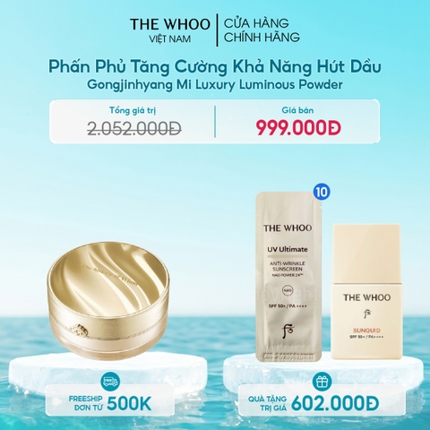 Phấn Phủ Tăng Cường Khả Năng Hút Dầu Gongjinhyang Mi Luxury Luminous Powder