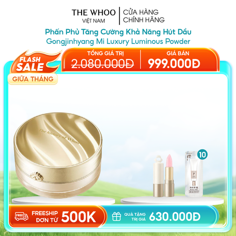 Phấn Phủ Tăng Cường Khả Năng Hút Dầu Gongjinhyang Mi Luxury Luminous Powder