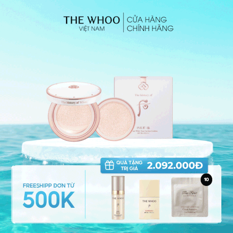 Cushion đa năng Gongjinhyang Seol Radiant White Tone Up Sun Cushion SPF50+,PA+++