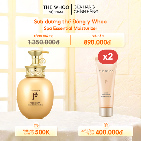 Sữa dưỡng thể Đông y WhooSpa Essential Moisturizer