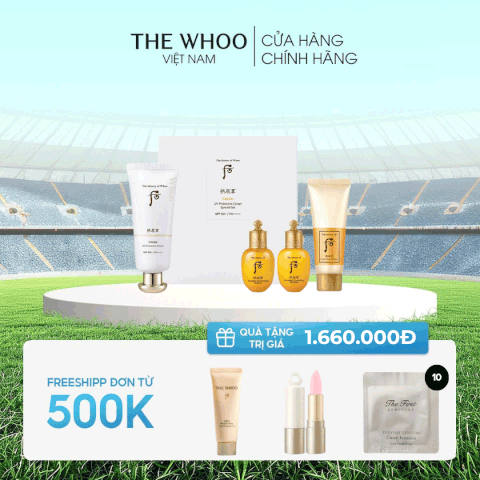 Bộ Kem Chống Nắng Whoo Gongjinhyang Fresh Sun Cream SPF50+/PA++++